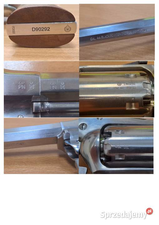 Rewolwer czarnoprochowy Uberti Remington 1858 Łódź sprzedam