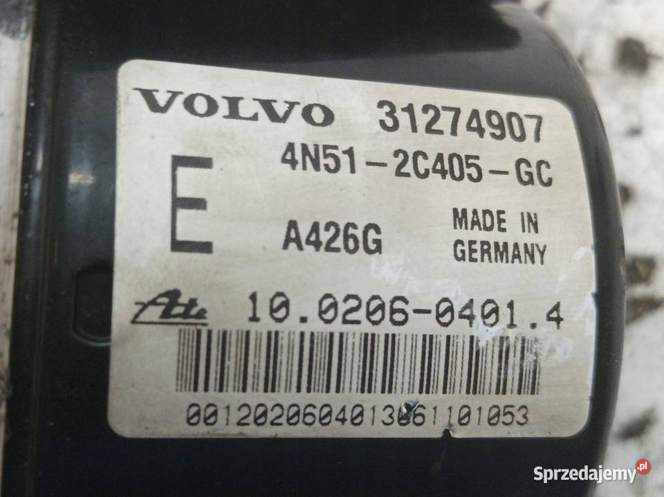 POMPA ABS 31274908 31274907 Volvo C30 I 20062013 Układ ABS i ESP świętokrzyskie