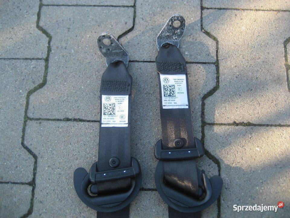 vw polo 6r 6r0 0914r pasy bezpieczeństwa tył osobowe Rakoniewice
