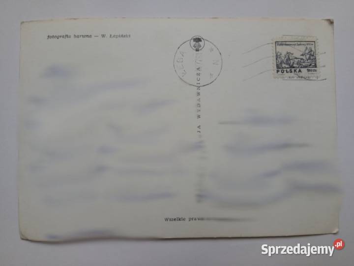 Pocztówka Zachód słońca wodą 1978r PRLu Znaczek Pocztówki i karty telefoniczne Dąbrowa Górnicza