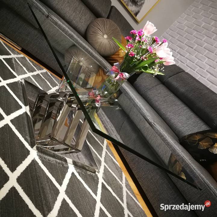 Stolik kawowy poler i szkło Suwałki