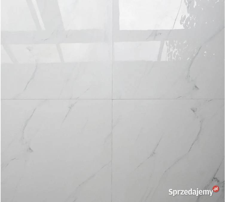 GRES CARRARA WHITE 60X60 MARMUR WYSOKI POŁYSK Piotrków Trybunalski