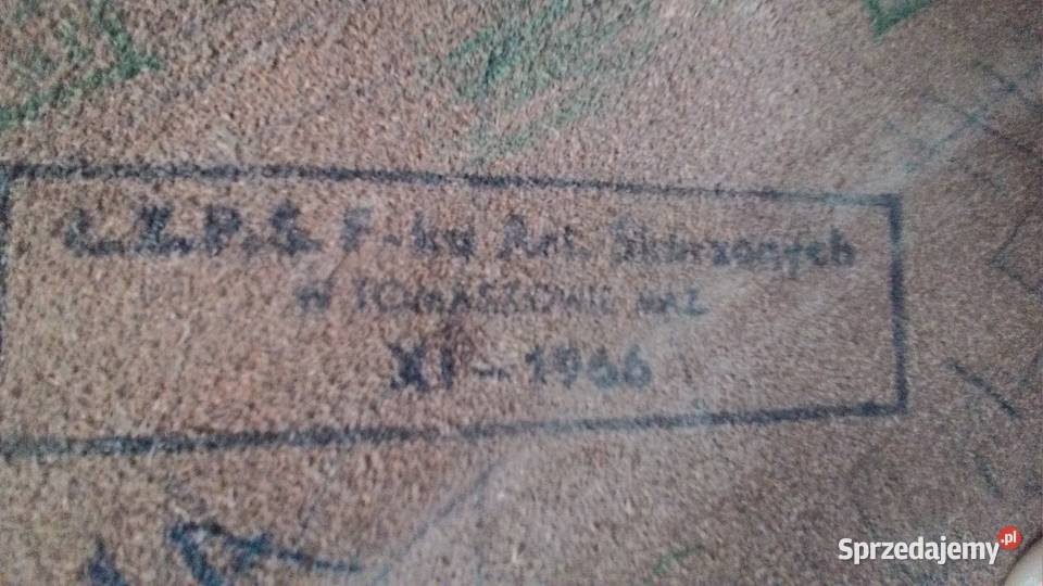 Stara skórzana Raportówka Mapnik 1966