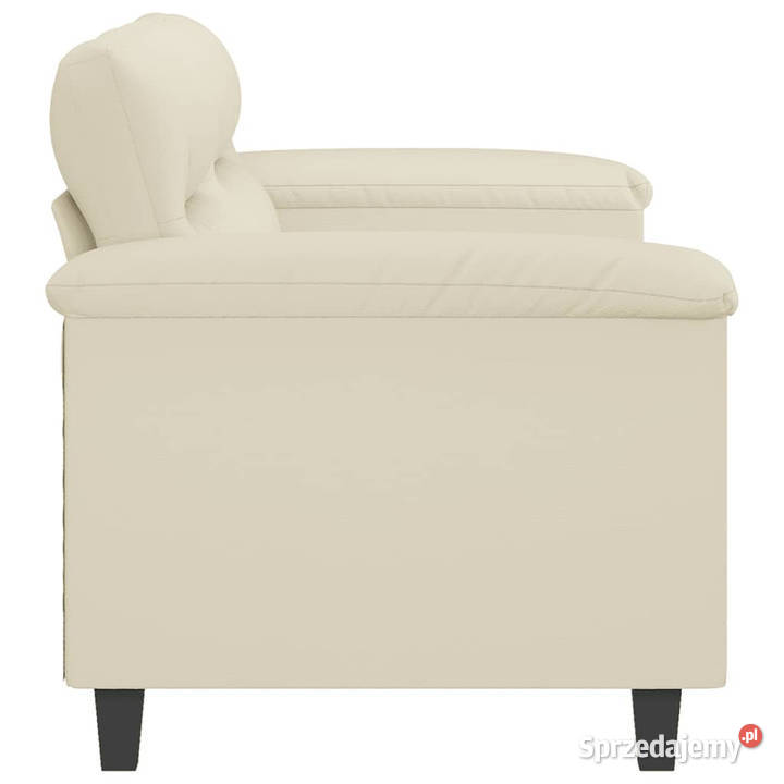 2osobowa sofa kremowy 140 sztuczna skóra Warszawa