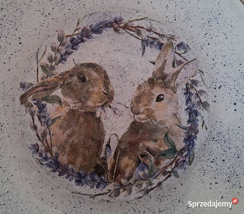 Handmade talerz dekoracyjny szklany sprzedam sprzedam