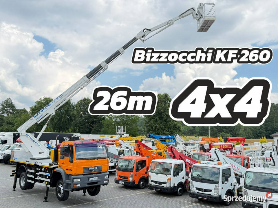 MAN LE 14220B 4x4 Zwyżka Bizzocchi KF 260 świętokrzyskie
