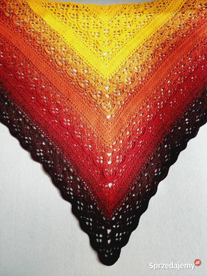 Chusta wykonana na szydełku RĘKODZIEŁO Bydgoszcz sprzedam