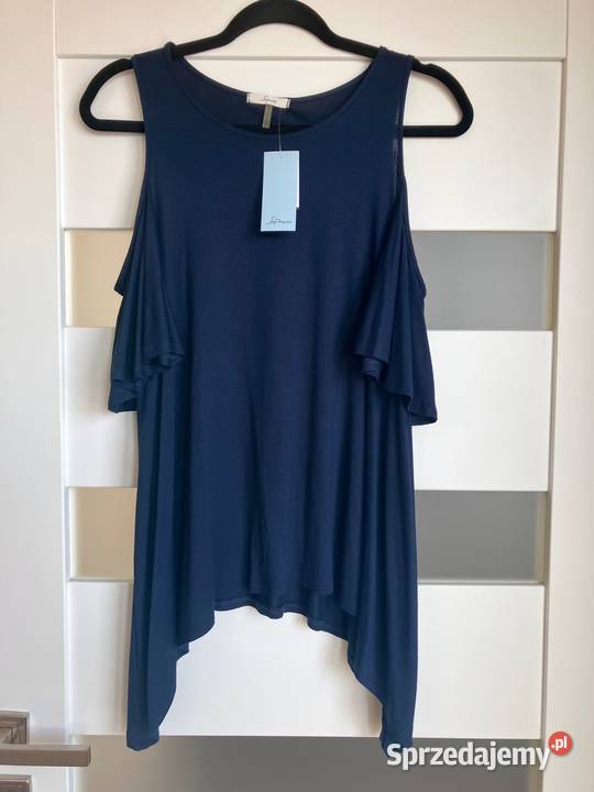 Nowa piękna granatowa bluzka Soprano USA wiskoza Nisko sprzedam