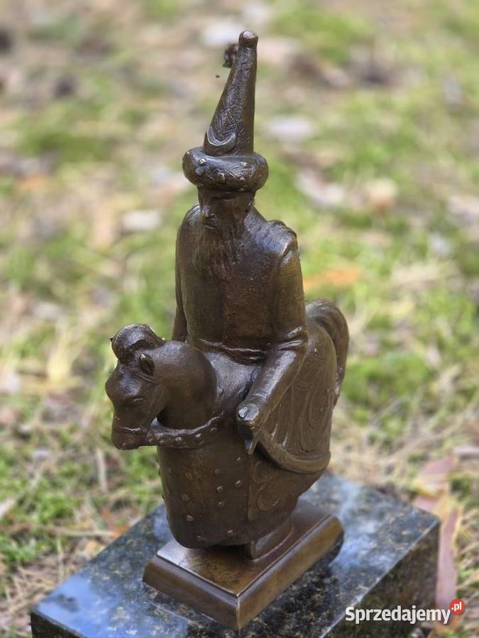 Duża Rzeźba z Brązu LAJKONIK 41 Sygnatura Warszawa