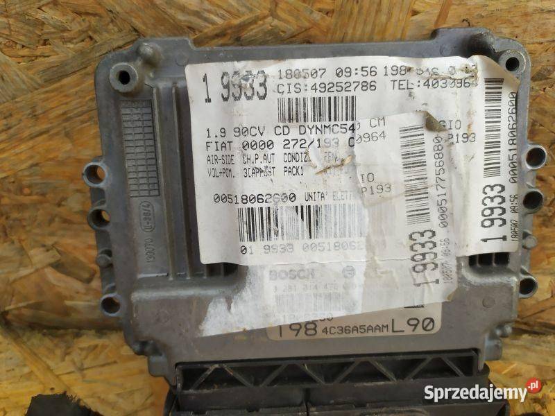 STEROWNIK SILNIKA KOMPUTER FIAT BRAVO II Gliwice sprzedam