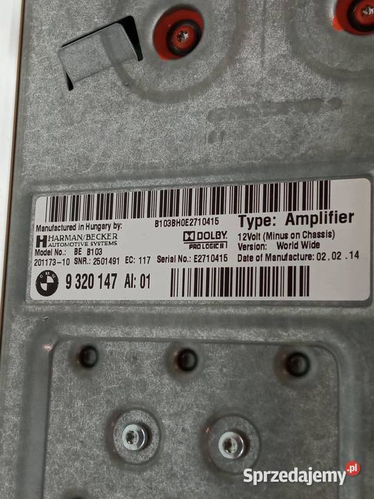 WZMACNIACZ HARMAN 9320147 Bmw Seria 6 III Wyposażenie elektryczne
