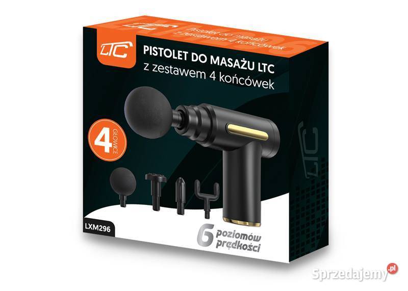 MASAŻER Pistolet do masażu LTC z zestawem 4 Kielce sprzedam