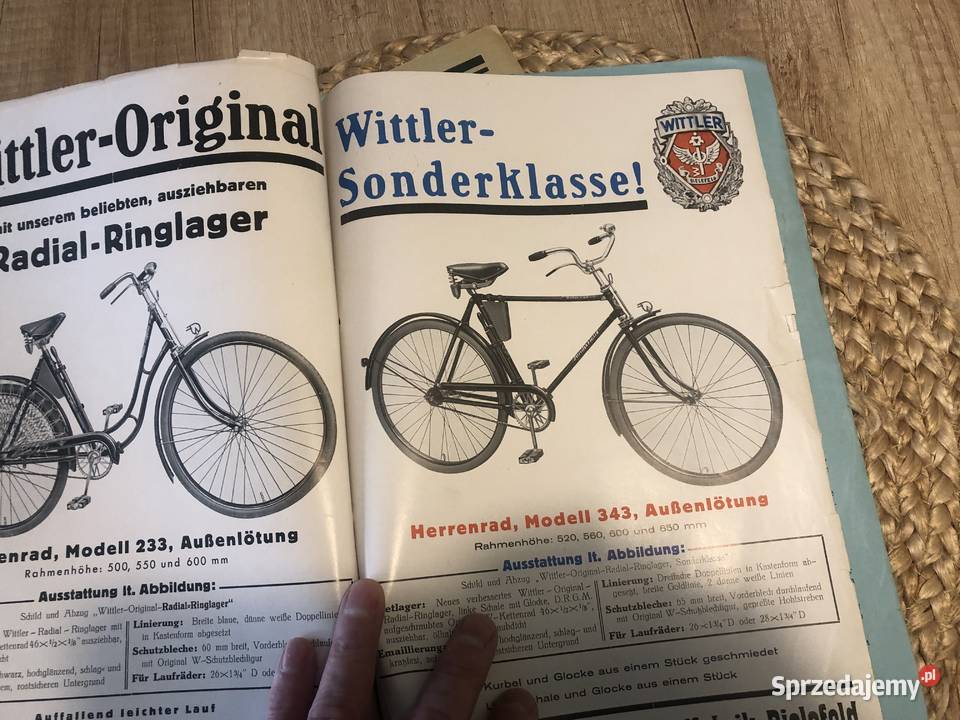 Zabytkowe katalogi rowerowe