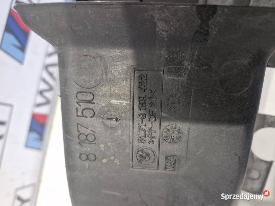 8187510 BMW E39 WLOT POWIETRZA TUNEL HAMULCA