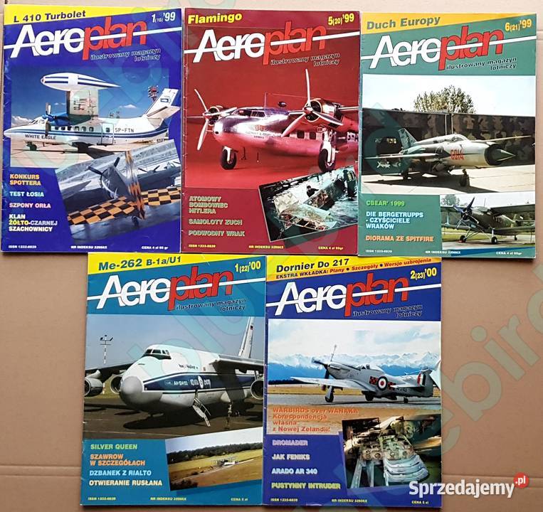 Zestaw 6 numerów Aeroplan ilustrowany magazyn Kraków