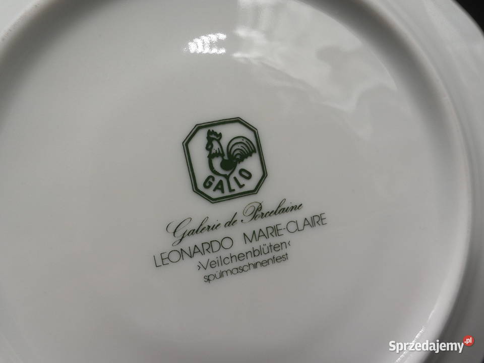 Filiżanka ze spodkiem z serii Marie Fiołki Gallo Raszków