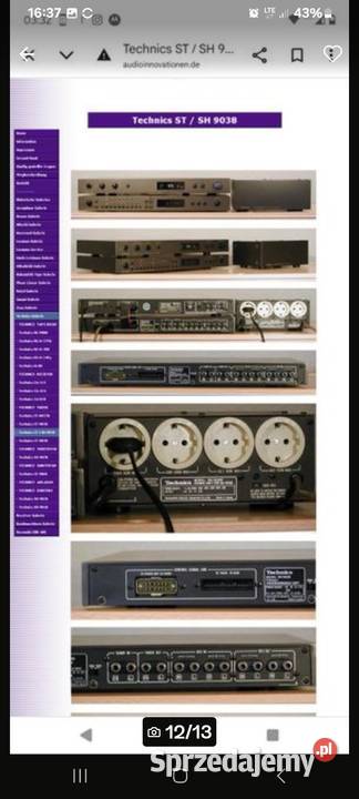 Technics zestaw Wzmacniacze i pokrewne