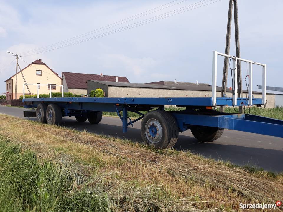 Naczepa Trailor do balotów 12m na resorach nieuszkodzony Przyczepy rolnicze wielkopolskie Chwaliszew