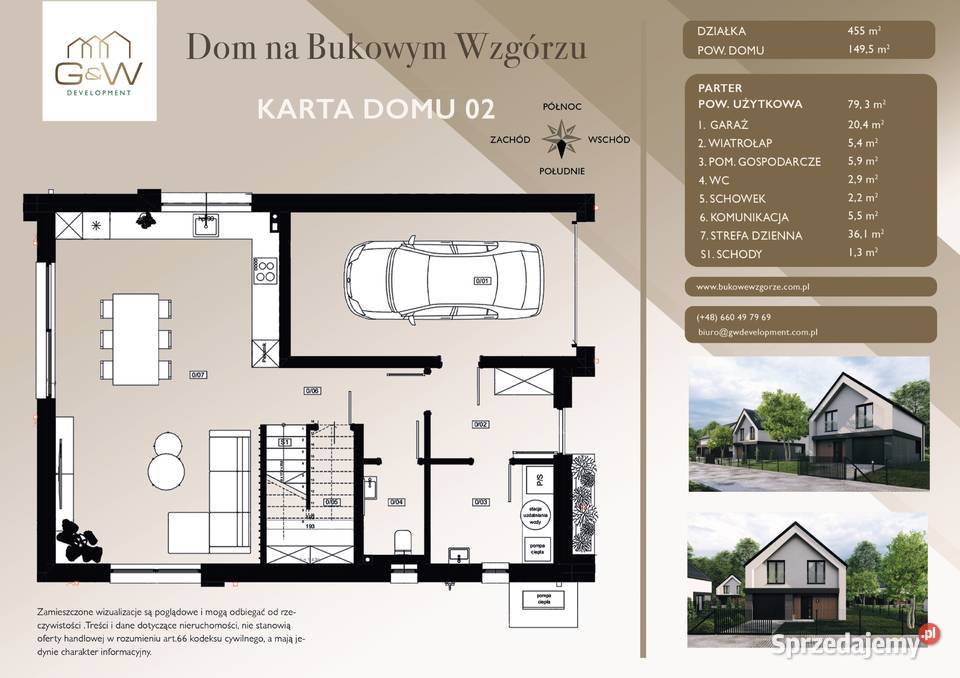 Dom wolnostojący z garażem Michałowice sprzedam