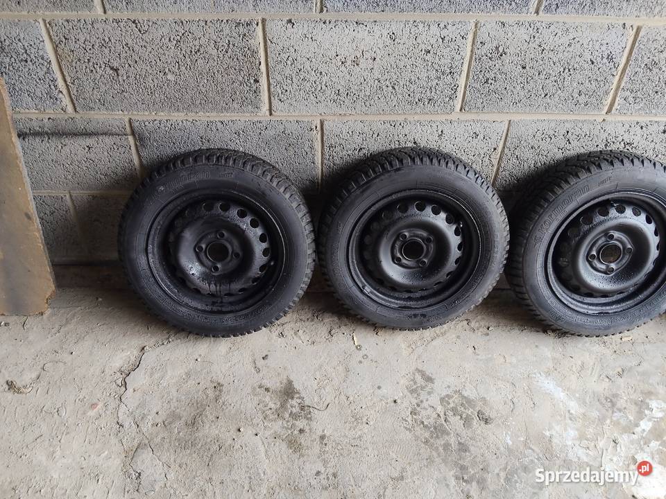 Koła stalowe Opel 4x100 13 ET49 z oponami Brzeziny