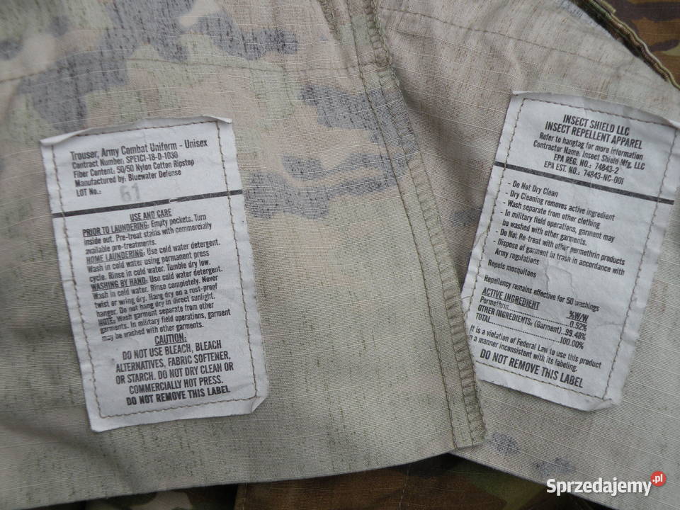 Spodnie ACU multicam ocp small short naprawiane Militaria Wrocław