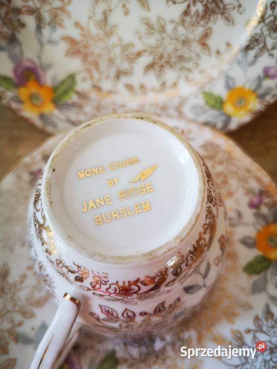 Filiżanka z talerzykiem deserowym by Jane Ridge pomorskie Gdańsk