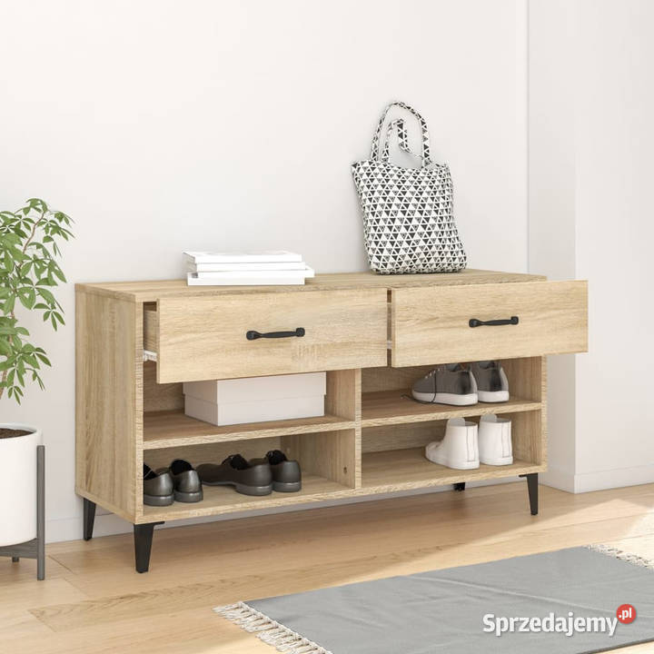 Szafka na buty dąb sonoma 102x35x55 WM812828