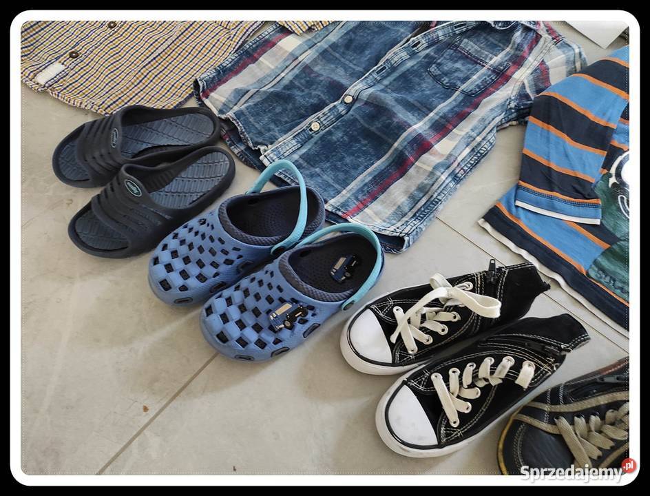 Zestaw ubrań dziecięcych rozmiar 122 buty 30 i mazowieckie Płock
