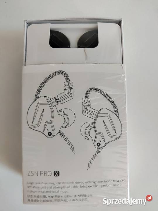 Słuchawki KZ ZNS pro z mikrofonem wymienny kabel Audio