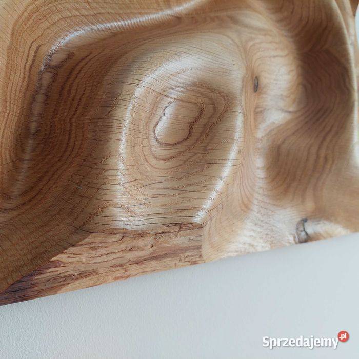 Panel ścienny fale 3D olejowana dekoracja Wyposażenie wnętrz Malechowo