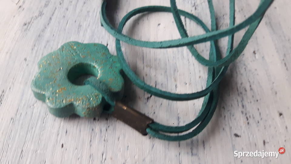Naszyjnik ceramiczny ręcznie wykonany Otwock sprzedam