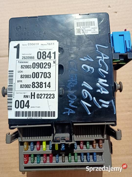 moduł UCH skrzynka bezpieczników renault laguna Szczecin