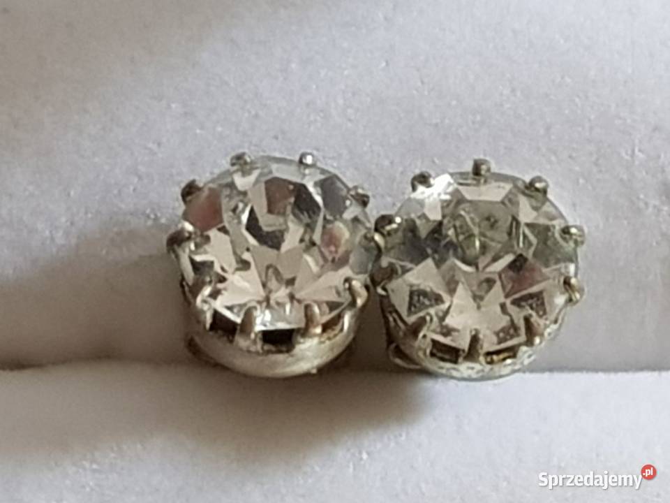 srebrne kolczyki ozdoba biżuteria cyrkonie Kielce