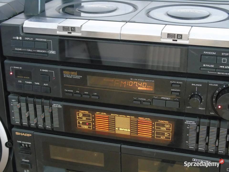 Wieża Sharp CDX200AV świetny dźwięk Vintage Jasło