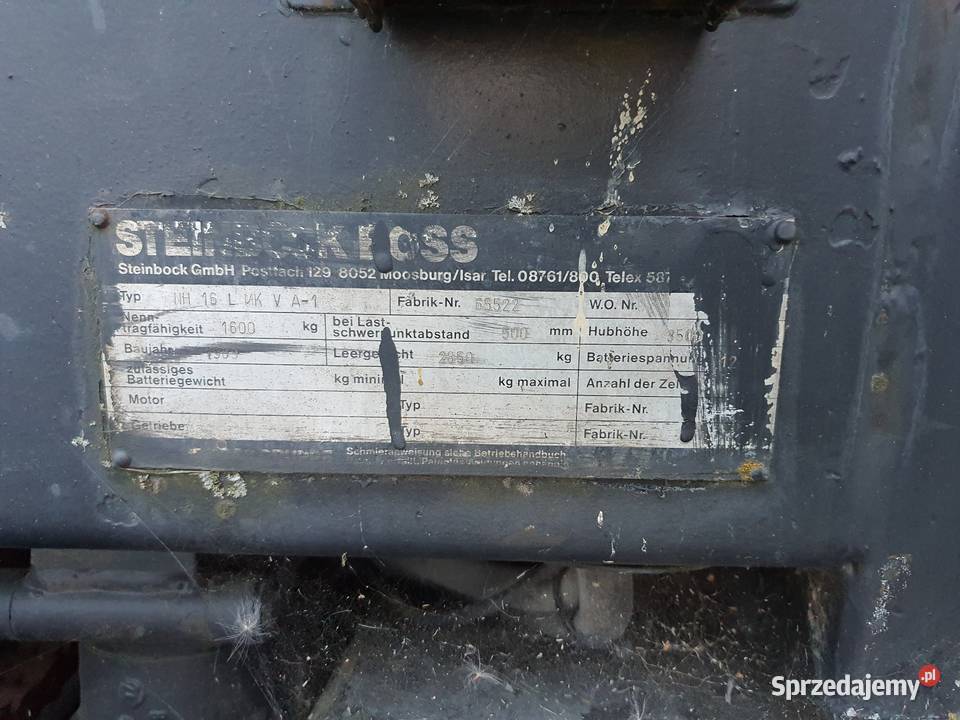 Wózek widłowy Steinbock Boss Ełk