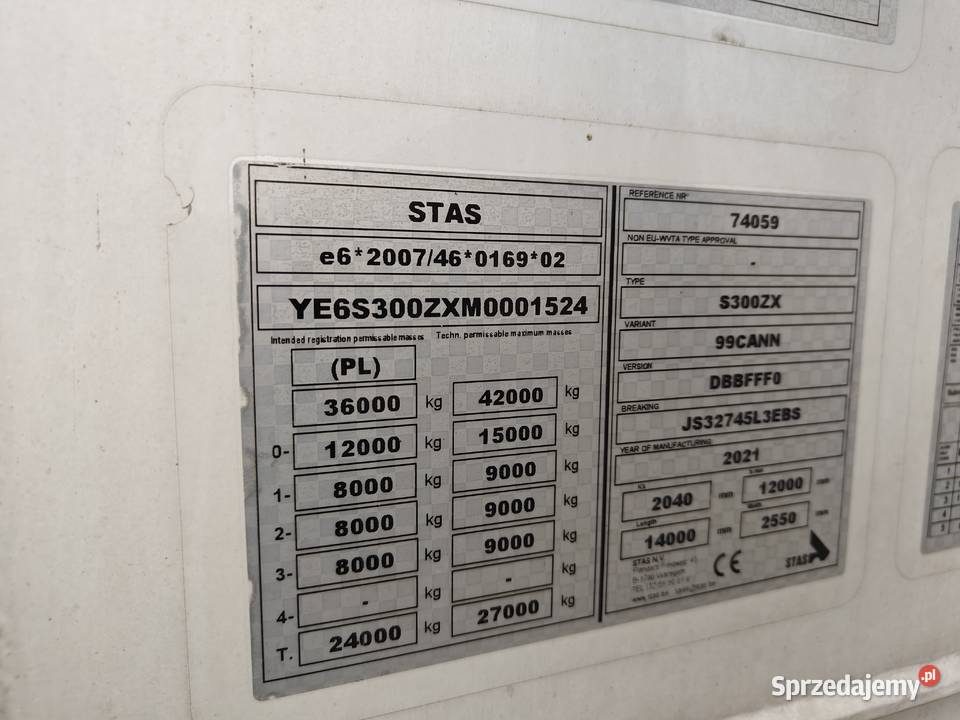 naczepa STAS MF 92A z ruchoma podłogą 2020 Stas Przybysławice sprzedam