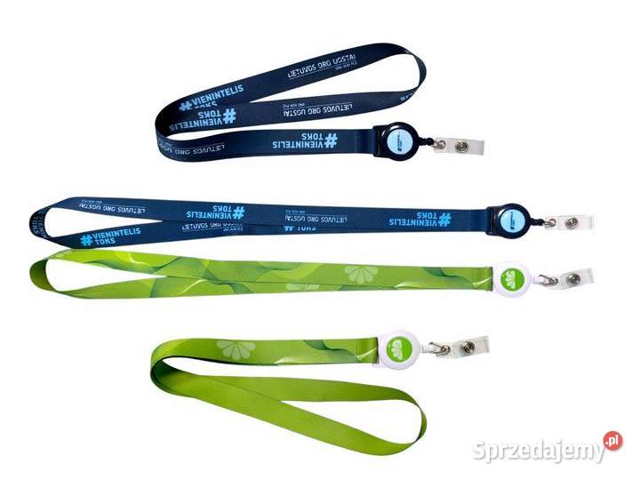 Smycz z wszytym skipassem smycze z nadrukiem mazowieckie reklama