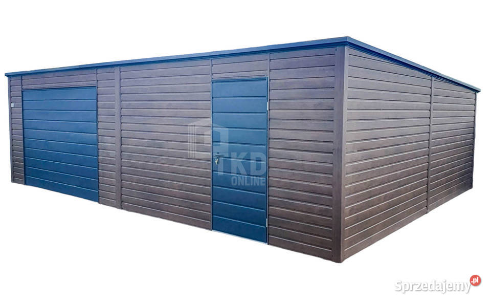 Garaż Blaszany 8x6m Brama Uchylna Drzwi Toruń