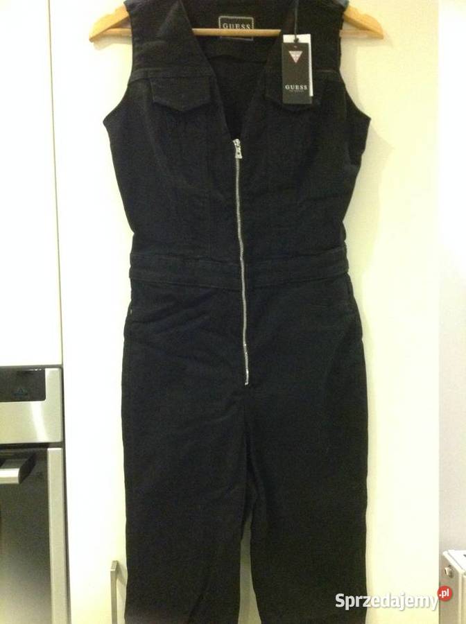 Czarny Kombinezon Jeans Damski GUESS 29 NOWY Nowa Sól
