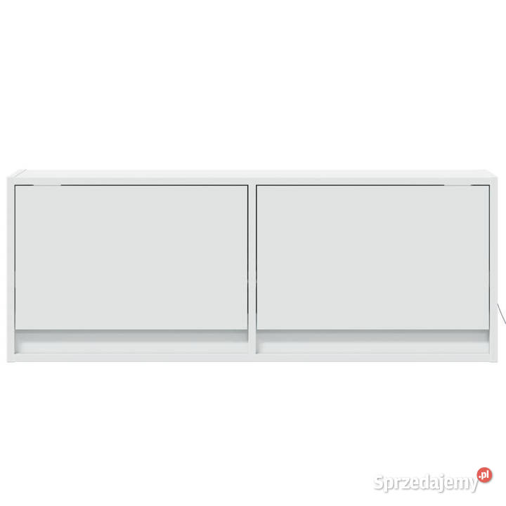 Ścienna szafka TV z LED biała 100x31x35 WM852362 Warszawa