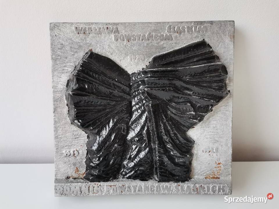 Stary wiszący odlew metalowy Pomnik Powstańców Katowice