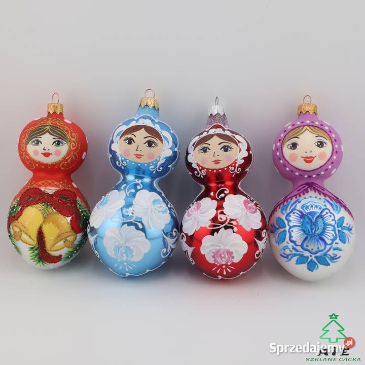 Szklane bombki choinkowe LALECZKI MATRIOSZKI