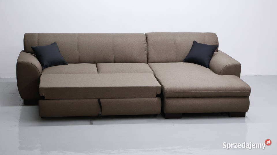 TLX Narożnik z funkcją spania brązowy kolor 76cm Poznań