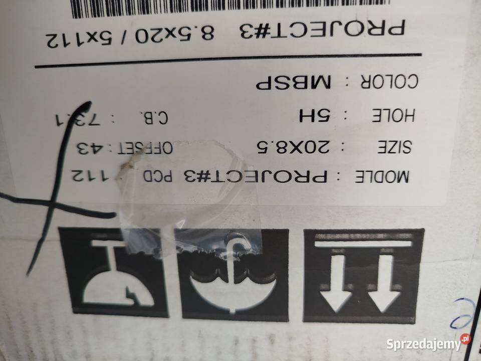 A827Alufelgi Nowe 20 5x112 Et 43 85J Baracuda Vw Bąków