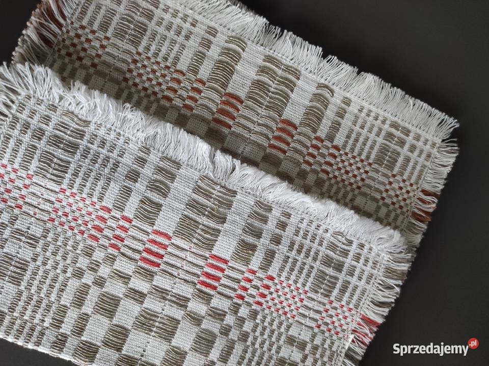 Serwetki lniane Nowe PRL 2 Warpechy Stare