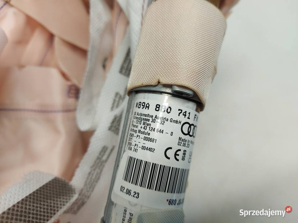 Audi Q4 ETRON 89A 89E KURTYNA AIRBAG LEWA