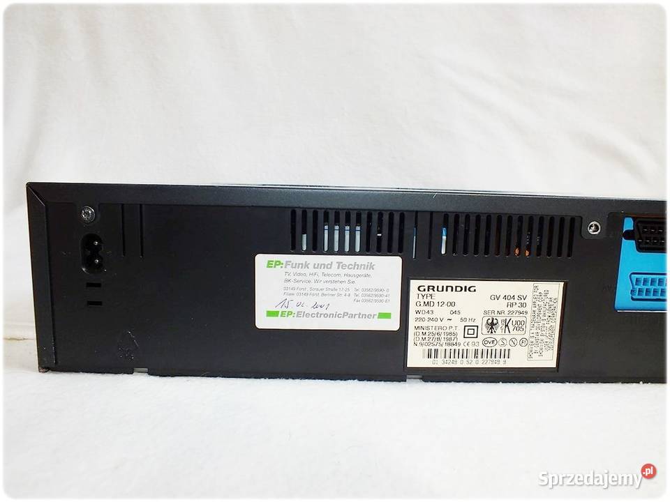 GRUNDIG GV404 SV Magnetowid Video na kasety HVS lubuskie Żary