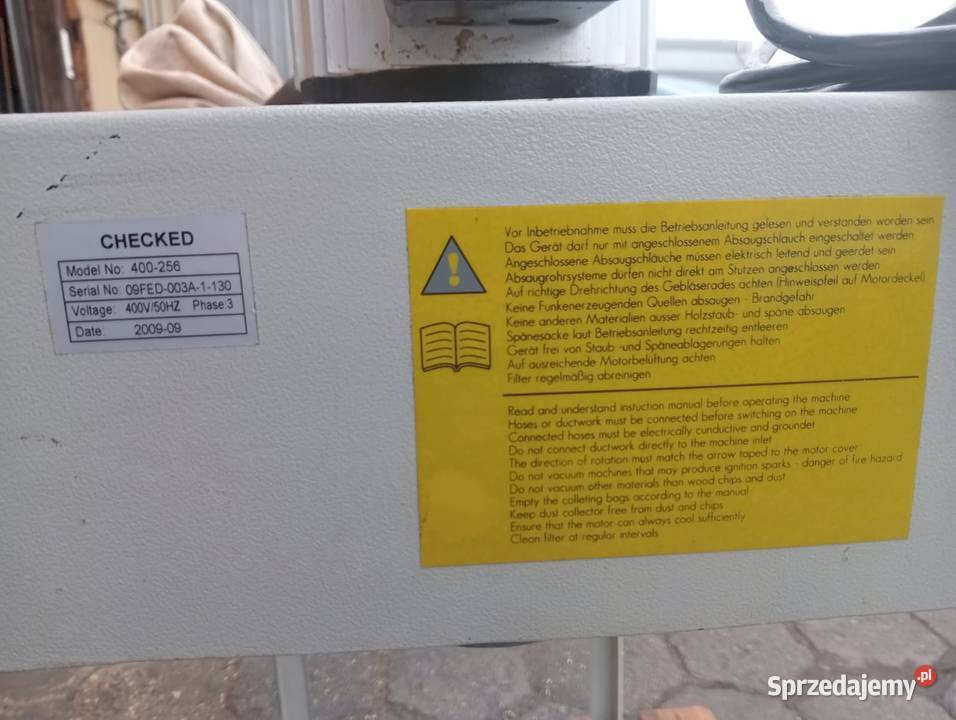 Odciąg trocin Felder AF14 Wejherowo sprzedam