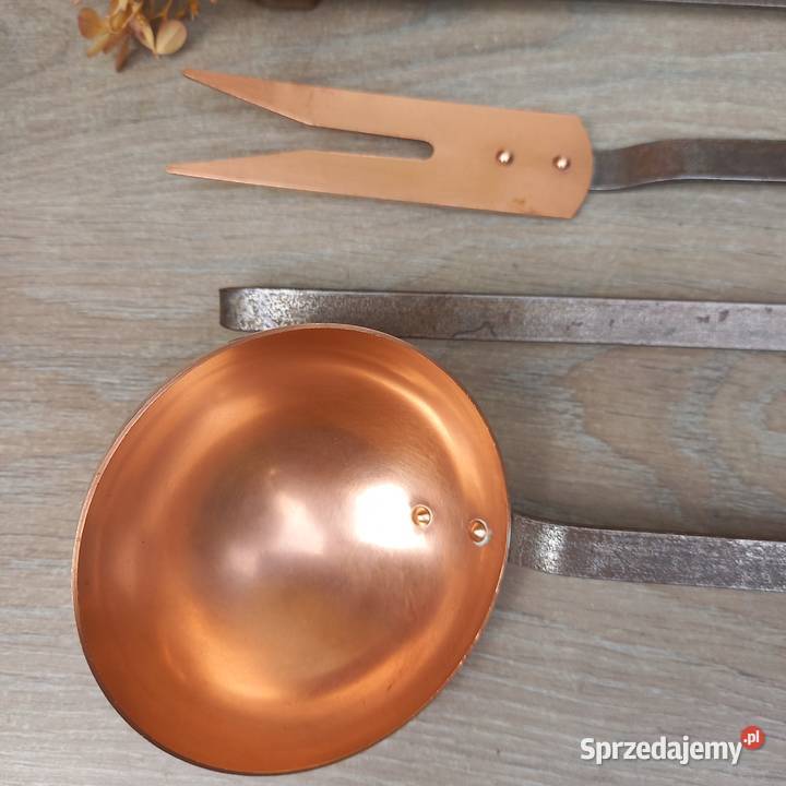Miedziane przybory kuchenne komplet 5 Warszawa