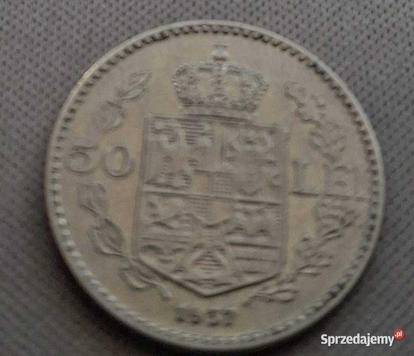 RUMUNIA50 LEI1937 rKRÓL KAROL mazowieckie